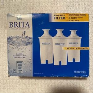Brita Advanced Water Pitcher Replacement Filters 3 Pack